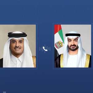 رئيس دولة الإمارات وأمير قطر