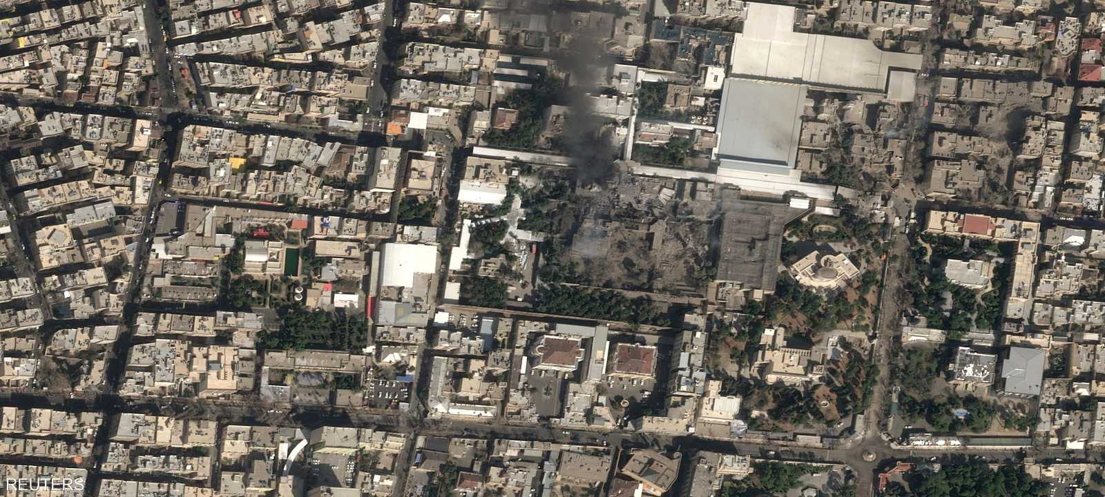 صورة أقمار صناعية لمجمع لخامنئي في طهران بعد استهدافه