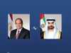 رئيس دولة الإمارات والرئيس المصري