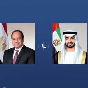 رئيس دولة الإمارات والرئيس المصري