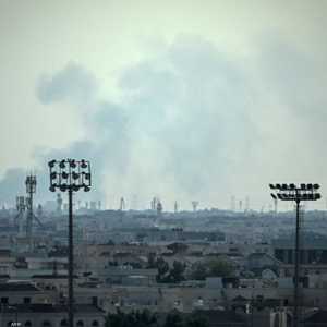 الدخان يتصاعد قرب قاعدة العديد في قطر