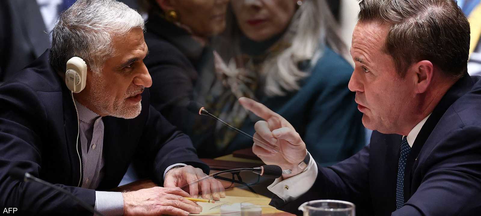 مندوب إيران اتهم أميركا وإسرائيل بارتكاب جريمة حرب