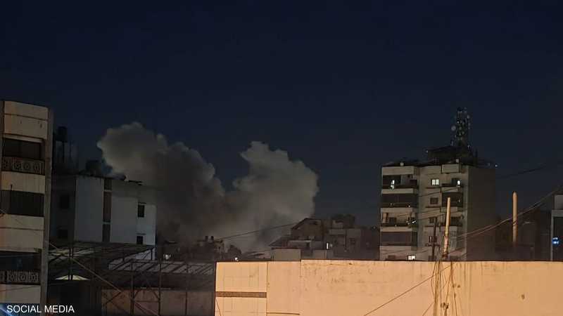 صورة متداولة لقصف إسرائيلي على الضاحية الجنوبية