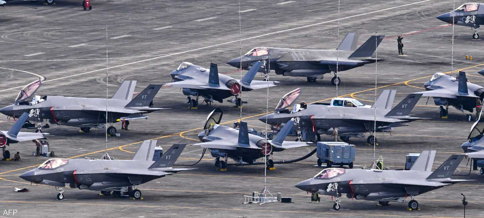 مجموعة من المقاتلات الأميركية