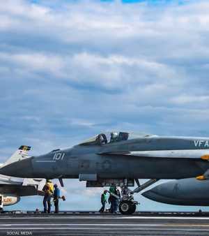 مقاتلة مستخدمة في الضربات على إيران