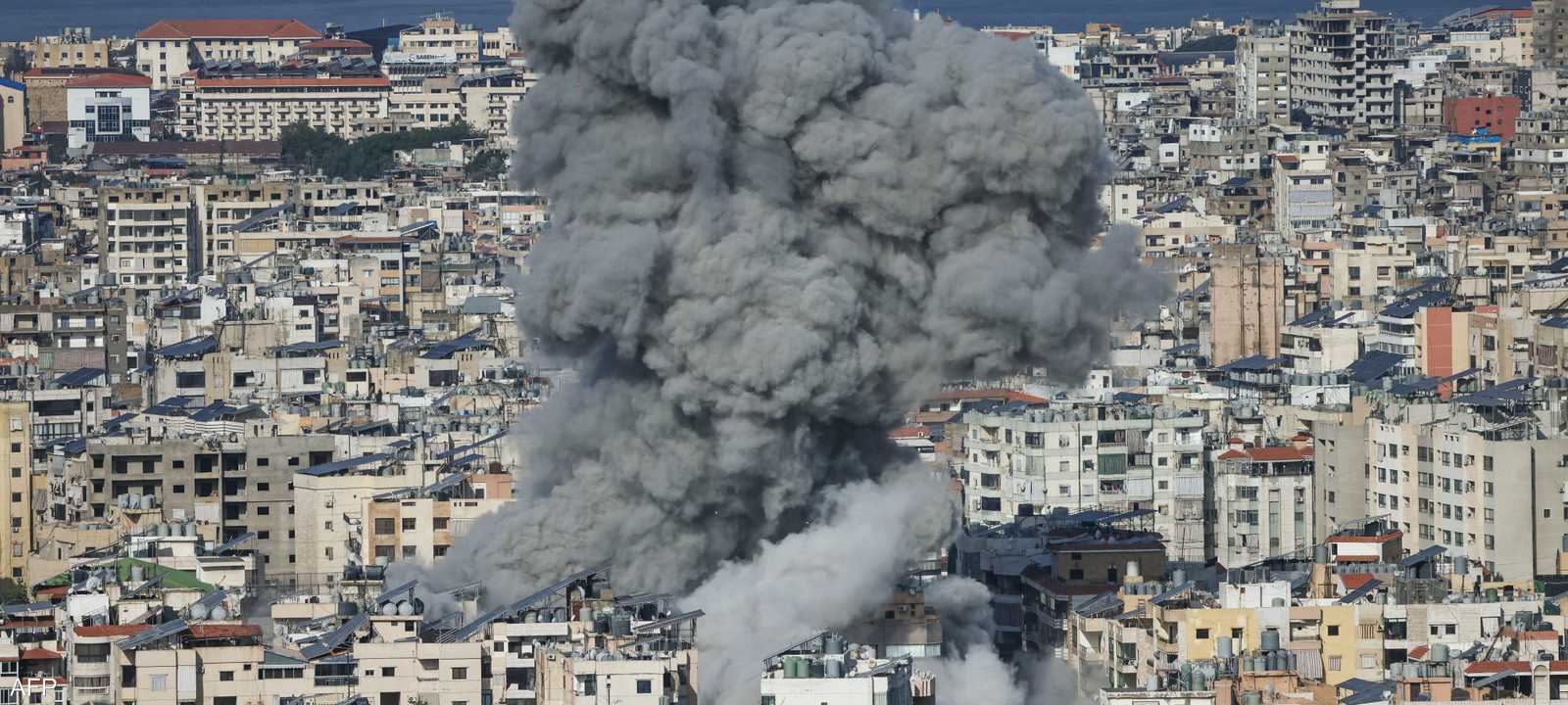 من القصف الإسرائيلي على حارة حريك بالضاحية الجنوبية لبيروت