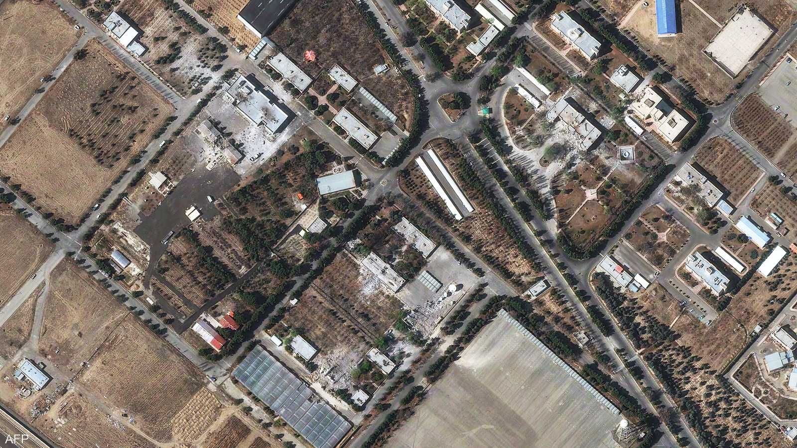 مقر قيادة القوات الجوية في طهران عقب الضربات الجوية