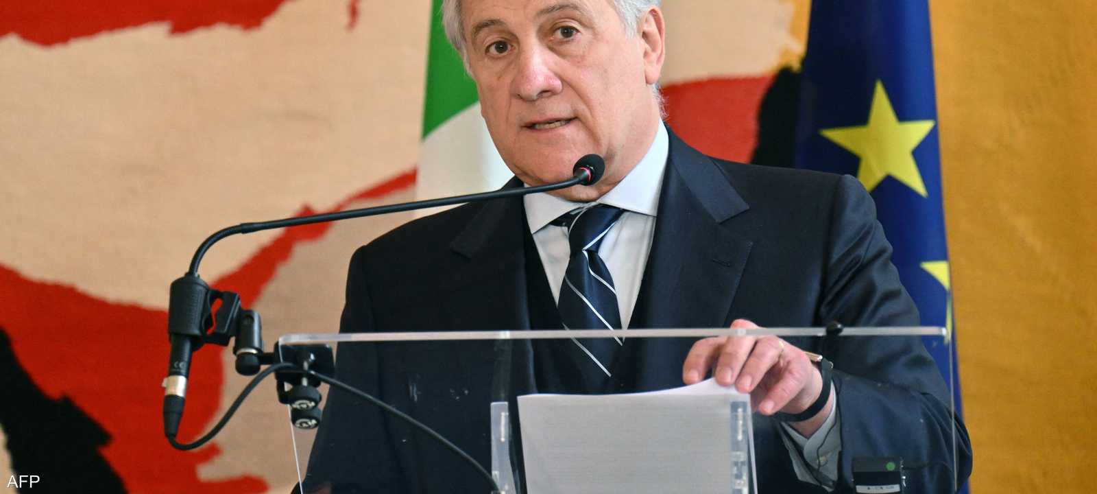 وزير الخارجية الإيطالي أنطونيو تاجاني