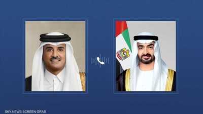 رئيس دولة الإمارات يبحث مع أمير قطر التطورات الإقليمية
