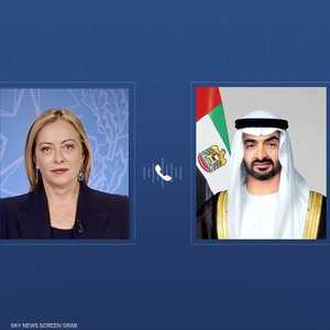 اتصال هاتفي جمع الشيخ محمد بن زايد وجورجا ميلوني