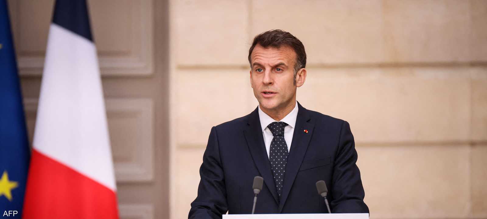 الرئيس الفرنسي إيمانويل ماكرون