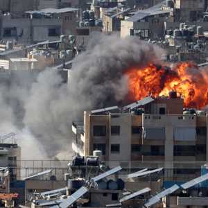 تعرضت ضاحية بيروت الجنوبية لقصف إسرائيل عنيف