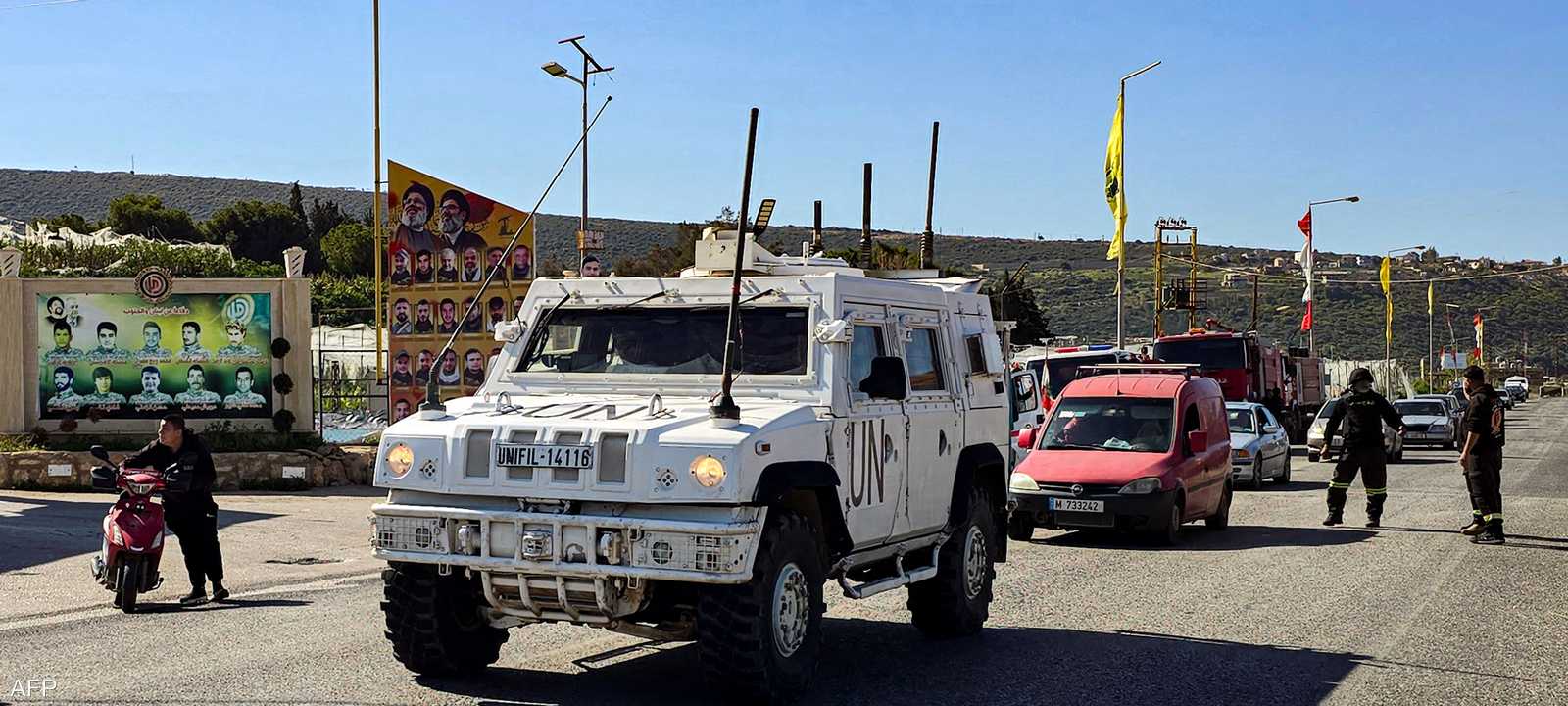 رافقت قوة يونيفيل الأشخاص الذين غادروا القرية