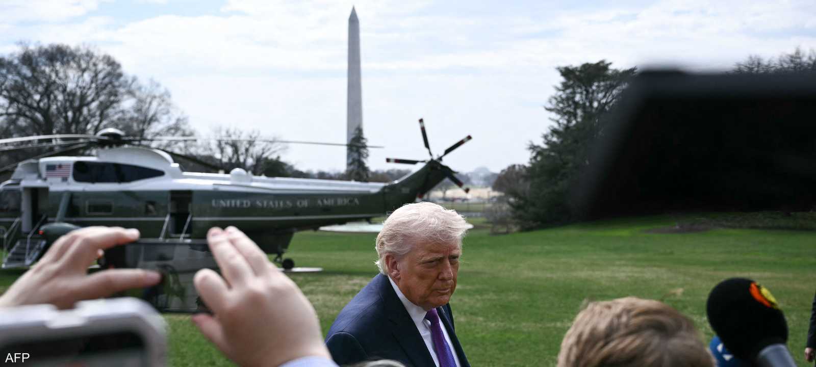 من تصريحات ترامب للصحفيين الأربعاء