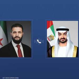 اتصال هاتفي جمع الرئيس السوري بالشيخ محمد بن زايد