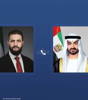 اتصال هاتفي جمع الرئيس السوري بالشيخ محمد بن زايد