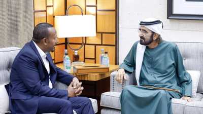 محمد بن راشد وآبي أحمد يبحثان التعاون والتطورات الإقليمية