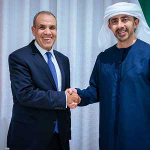 عبدالله بن زايد يستقبل وزير الخارجية المصري
