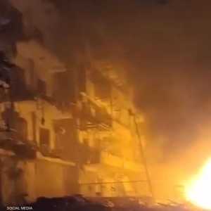 صورة متداولة لاستهداف الضاحية الجنوبية في بيروت