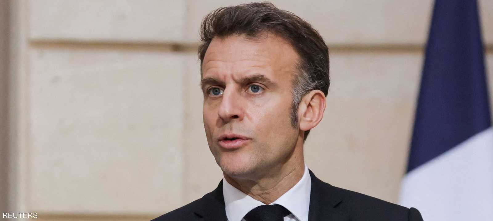 الرئيس الفرنسي إيمانويل ماكرون