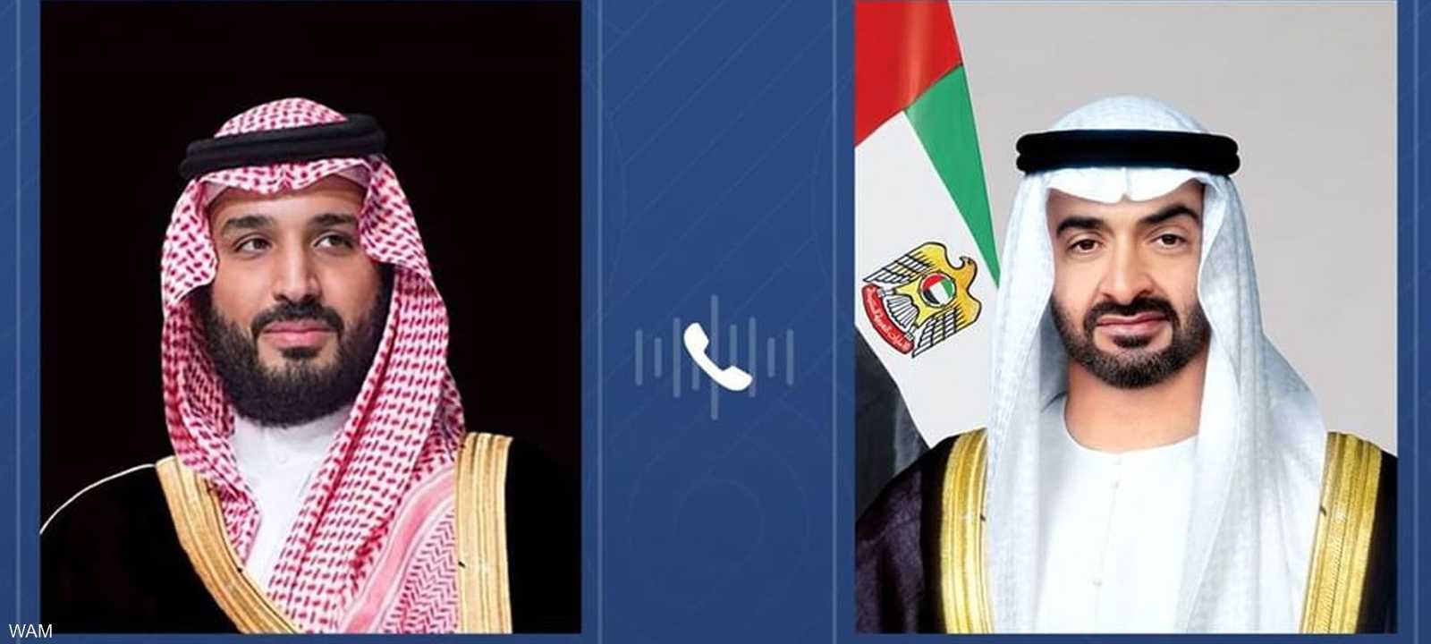 رئيس الإمارات يتلقى اتصالا هاتفيا من ولي عهد السعودية
