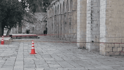 سقوط شظايا صواريخ على الأماكن المقدسة في القدس