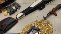 أسلحة ضبطت مع الجماعة الإرهابية