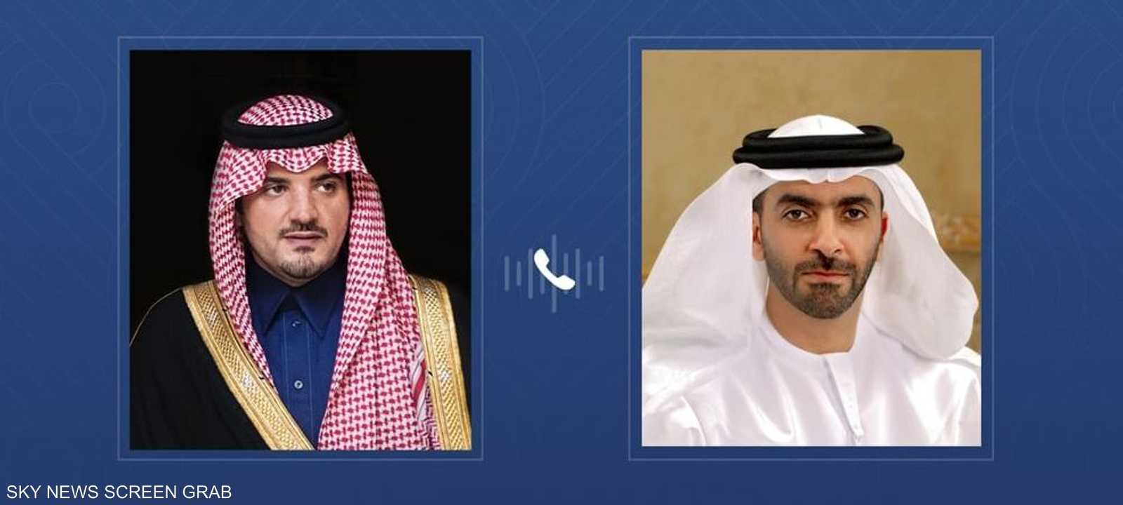 سيف بن زايد يتلقى اتصالا هاتفيا من الأمير عبد العزيز بن سعود