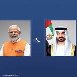 محمد بن زايد ورئيس وزراء الهند يبحثان هاتفيا تطورات المنطقة