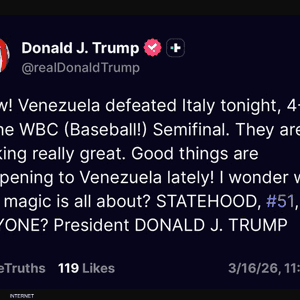 تغريدة ترامب حول فنزويلا والولاية 51