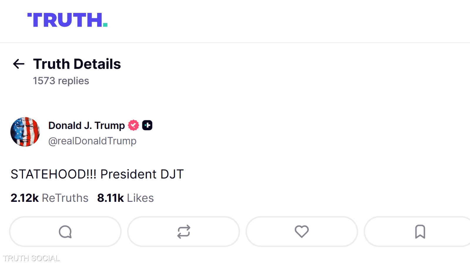 ترامب ووفنزويلا و"الاستقلال" على تروث سوشيال