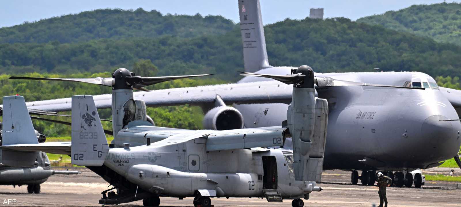 طائرة تابعة لقوات مشاة البحرية الأميركية