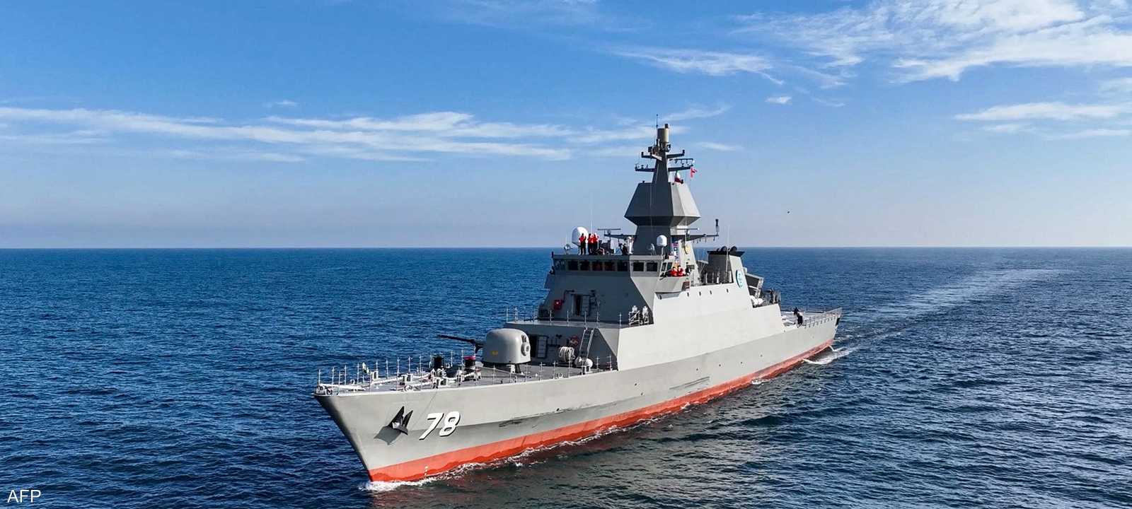 سفينة حربية إيرانية في بحر قزوين_أرشيف