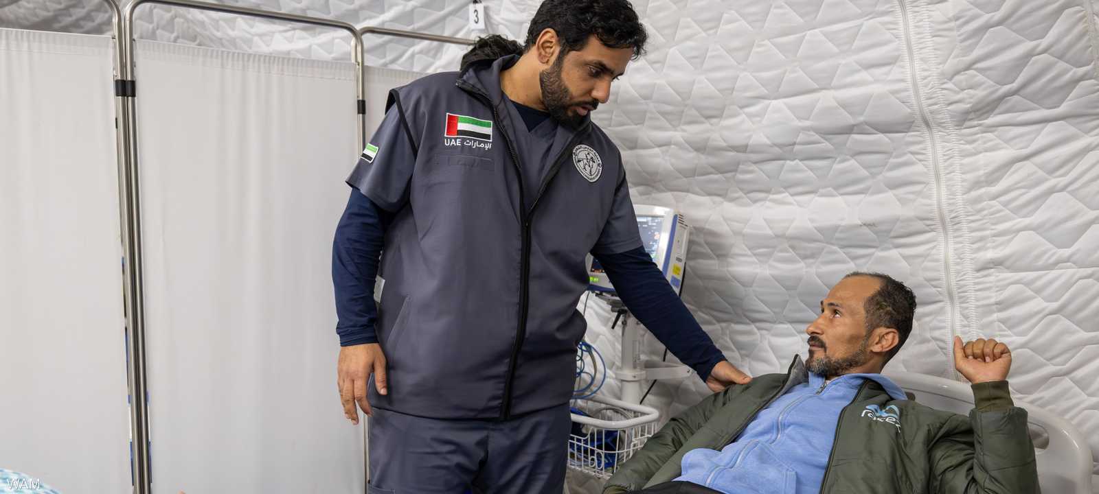 استقبال المرضى من غزة في المستشفى الإماراتي العائم بالعريش