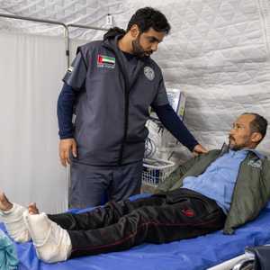 استقبال المرضى من غزة في المستشفى الإماراتي العائم بالعريش