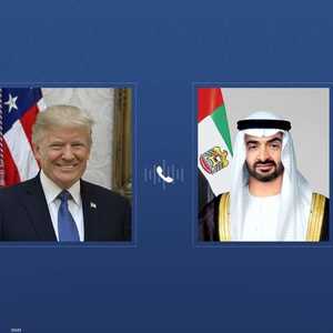 الشيخ محمد بن زايد والرئيس دونالد ترامب