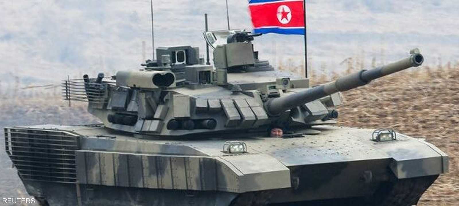 أرشيفية لدبابة في عرض عسكري بكوريا الشمالية