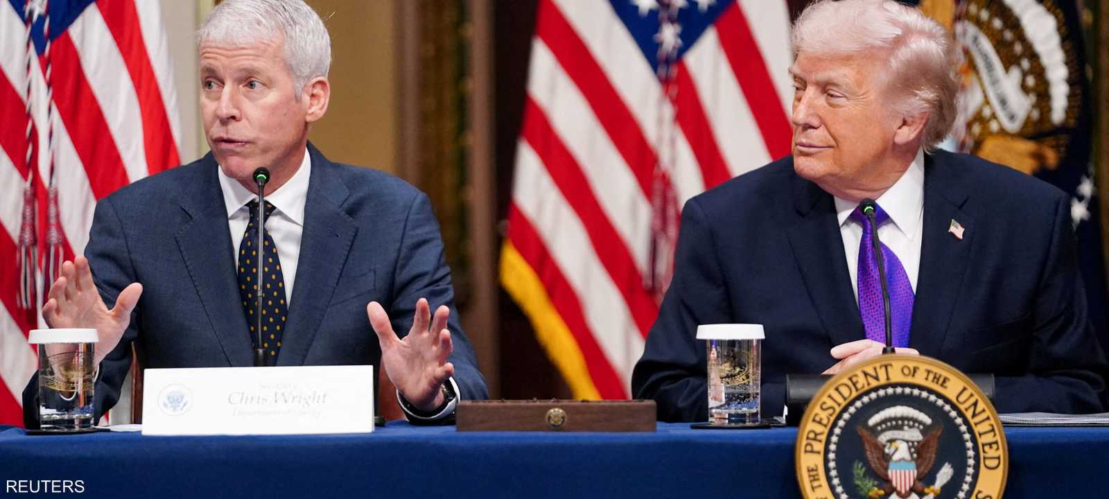 وزير الطاقة الأميركي والرئيس دونالد ترامب