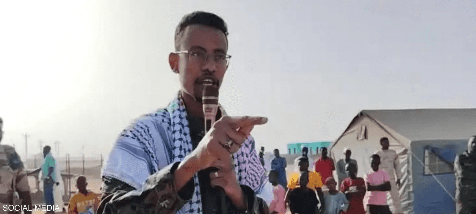 أول ظهور علني له عقب إدراج كتيبة البراء ضمن قوائم الإرهاب