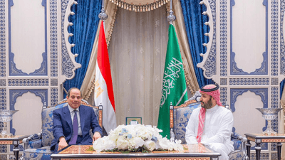 ولي العهد السعودي والرئيس المصري يبحثان التطورات الإقليمية