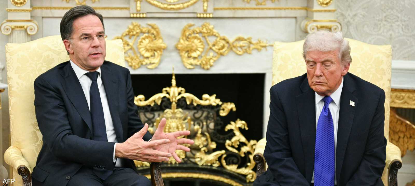 مارك روته ودونالد ترامب - أرشيفية