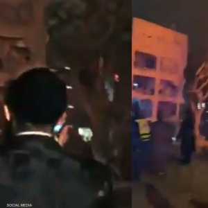 صور متداولة لموقع سقوط الصاروخ الإيراني في عراد