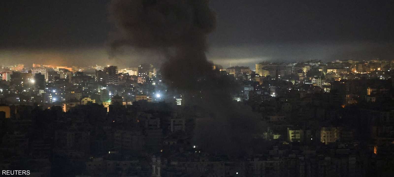 ضاحية بيروت الجنوبية شهدت قصفا إسرائيليا عنيفا
