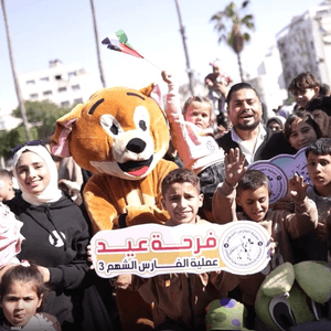 "الفارس الشهم 3" تنظم كرنفالا ترفيهيا لأطفال غزة في العيد
