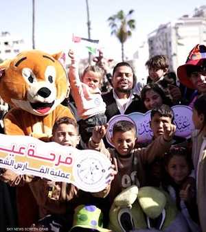 "الفارس الشهم 3" تنظم كرنفالا ترفيهيا لأطفال غزة في العيد