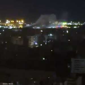 صورة متداولة لموقع الاستهداف في الضاحية الجنوبية