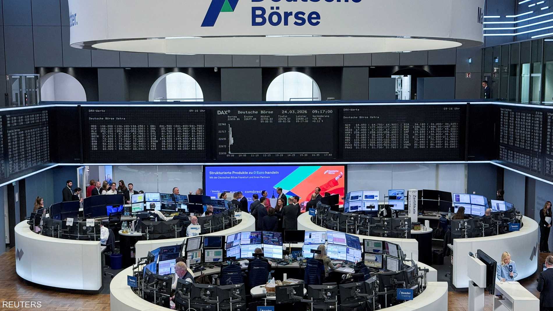 أسهم أوروبا تتجه لتسجيل أكبر انخفاض شهري منذ مارس 2020