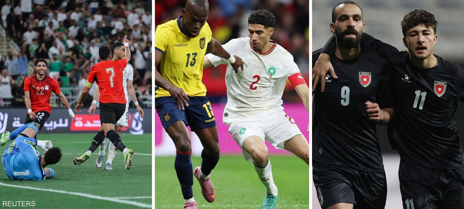 مواجهات نارية للعرب الليلة