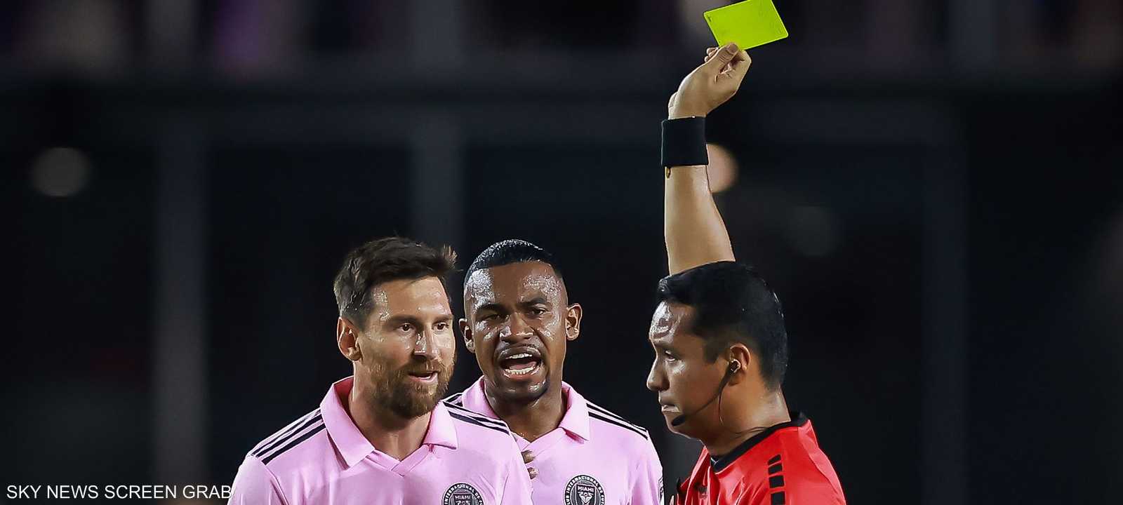 إنذار بوجه ميسي