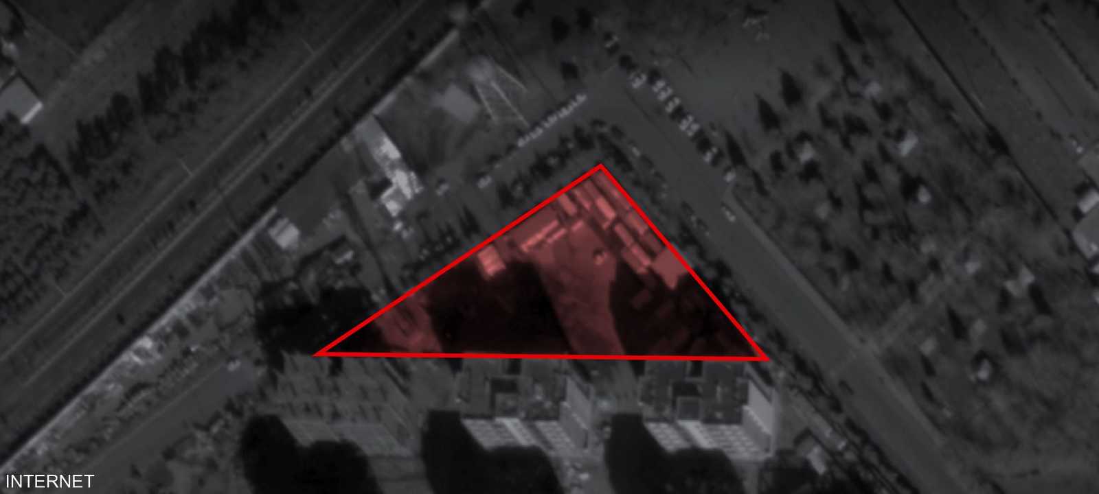 صورة نشرها الجيش الإسرائيلي للمواقع المستهدفة